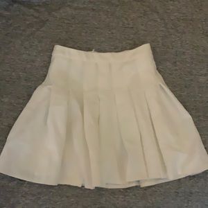princess polly white pleated skirt